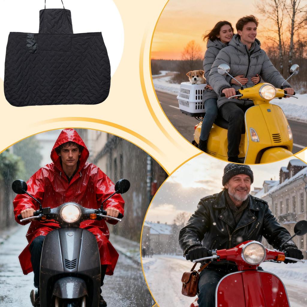 Scooter Warm Leg Cover Windproof Winter Warm Scooter Leg Protector E-Bike Knee Lap Windshield Protector For Winter Drive Snowy