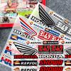Motorcycle Stickers for Honda Decals Letter Wings Shape Decals for Helmets Luggage Exhaust Pipe Reflective Stickers Decor TV7 zjyr1