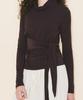 Yuupeu Wrap Around Turtleneck T-Shirt - Violet