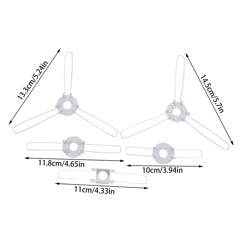 4Pcs 2-Forks 3-Forks Galvanized Fixing Spring Clip Spring Buckle For Fixing Lampshade Shrapnel Diy For Pandent Lamps Lanterns