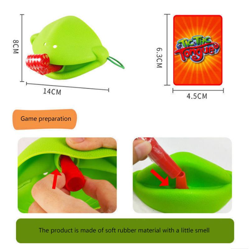 Maska Żaba Jaszczurka Wystawiający Język Karty do Lickania Planszowa Gra Planszowa Dzieci Rodzina Impreza Antystresowa Zabawki Interaktywne Puzzle na Biurko