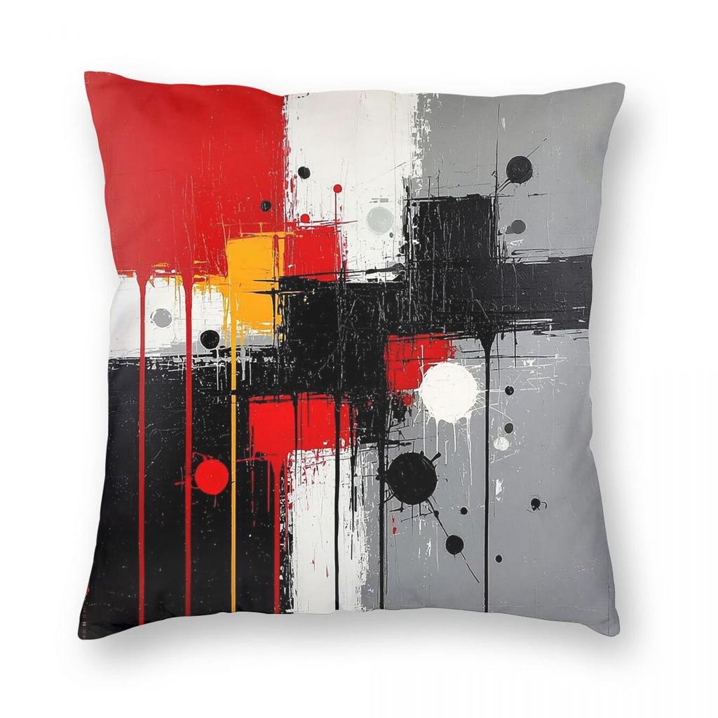 Drip Style 5 Color Abstract Pillowcase Polyester Linen Velvet Pattern Zip Decorative Throw Pillow Case Bed Cushion Cover