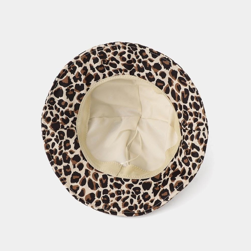 Cow/ Leopard Print Bucket Hat Cat's Ears Basin Hats New Panama Fishing Cap Outdoor