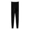 Women's Autumn & Winter Cashmere Knit Base Layer Pants - Soft, Comfortable, Warm, Solid Color, Striped Versatile Fashion.