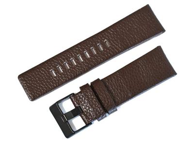 [Import King Original] Watch Parts Compatible with Diesel, Aftermarket Leather Strap for Men's Watches, Brown PVD, 26mm