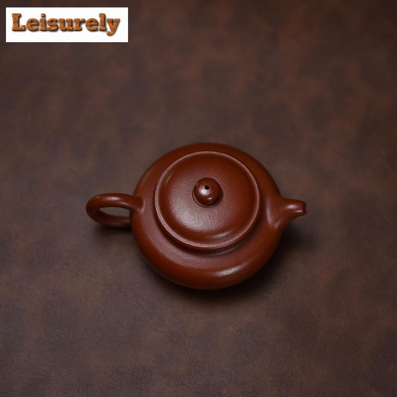 88ml Authentic Yixing Purple Clay Teapots Handmade Antique Pot Raw Ore Dahongpao Mud Kettle Chinese Zisha Tea Set Craft Supplies