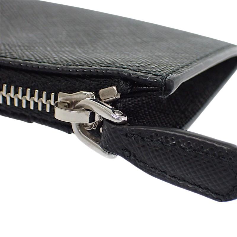PRADA  1MC086_QHH_F0632 Card Case black Safiano Women