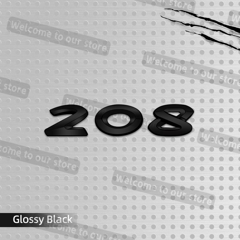 3D Metal Car Styling For 107 206 207 208 301 307 308 Emblem Decals Rear Trunk Body Badge Accessories