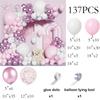 White Pink Balloons Arch Kit Metallic Pink Confetti Balloon Garland Baby Shower Gender Reveal Birthday Party Wedding Decoration