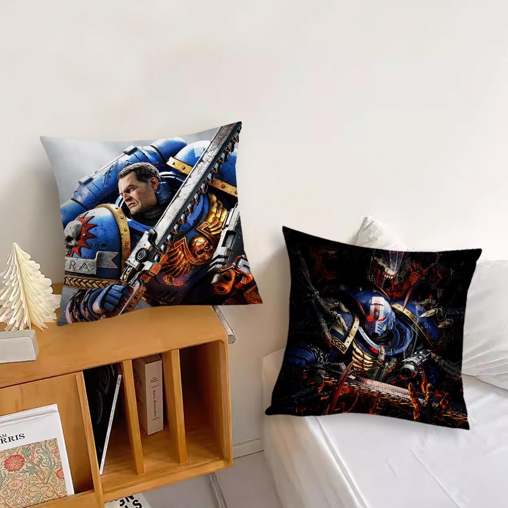 Game W-Warhammers-S-40k Cool Cushion Cover Living Room Headboard Office Cushion Bedroom Cushion Sofa Nap Time Pillow Case