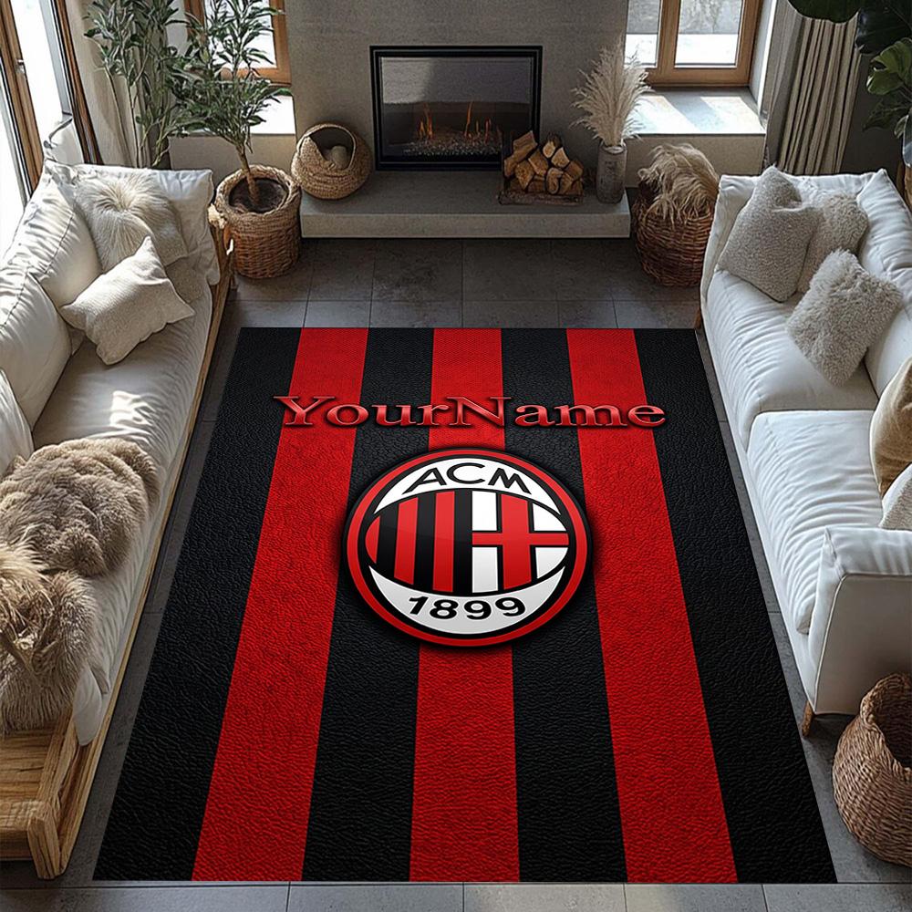 Ac Milan Gepersonaliseerd Naam Vloermat Perfect voor Decoratie kamer Woonkamers Eetkamer Keuken Antislip Tapijt Kantoor Huisdecoratie