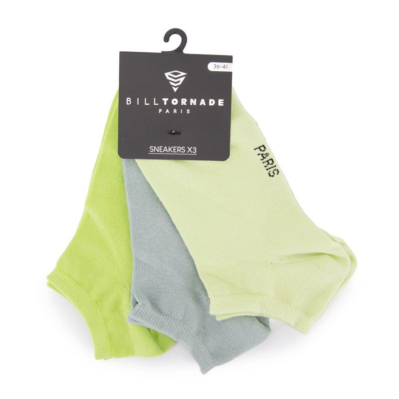 

Носок x3 пастельный bill торнадо Женский BILL TORNADE 36/41 зеленый пастельный