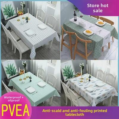 Toalha de mesa de centro xadrez estilo nórdico Elk – à prova d'água, à prova de óleo, anti-escaldante, fácil de cuidar.