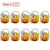 1-10PCS Children Halloween Felt Pumpkin Candy Bag Hand Carry Trick or Treat Gift Tote Party Favor Goodie Sack Cute
