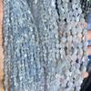 Natural Aquamarine Crushed Stone Beads for DIY Handmade Bracelets