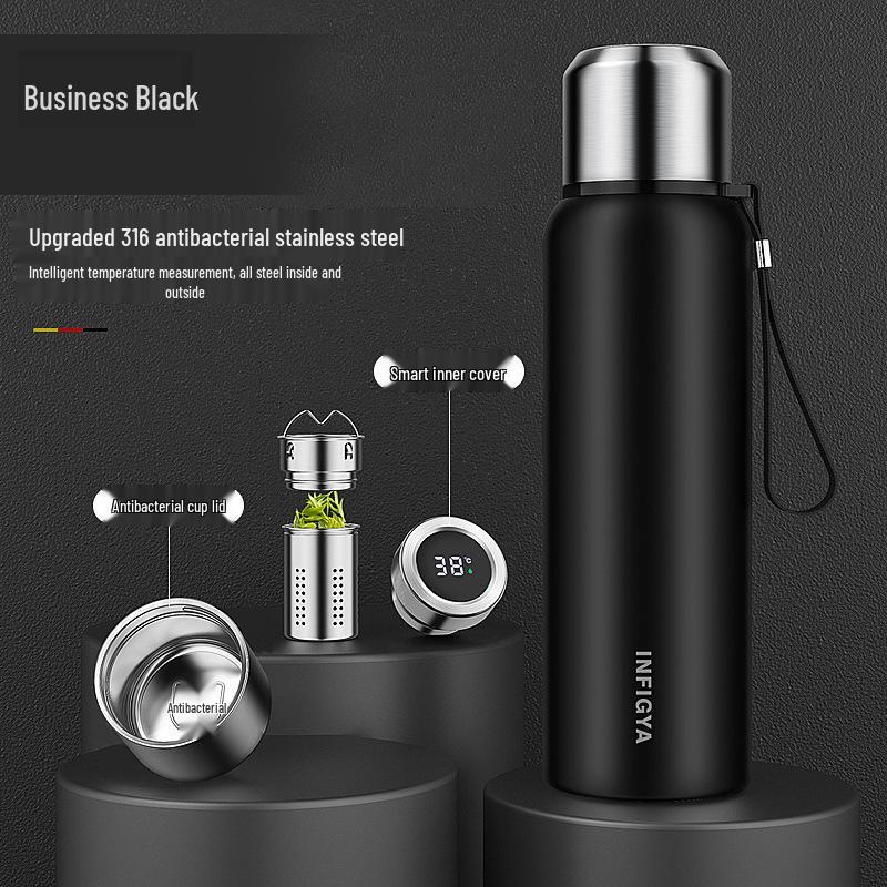 

Термос из нержавеющей стали 316 большой вместимости для разделения чая и воды 1200ML