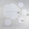 5Pcs DIY Flower Shape Silicone Geode Coaster Resin Molds Resin Coaster Tea Mat Molds Art Craft Tools DIY Epoxy Casting