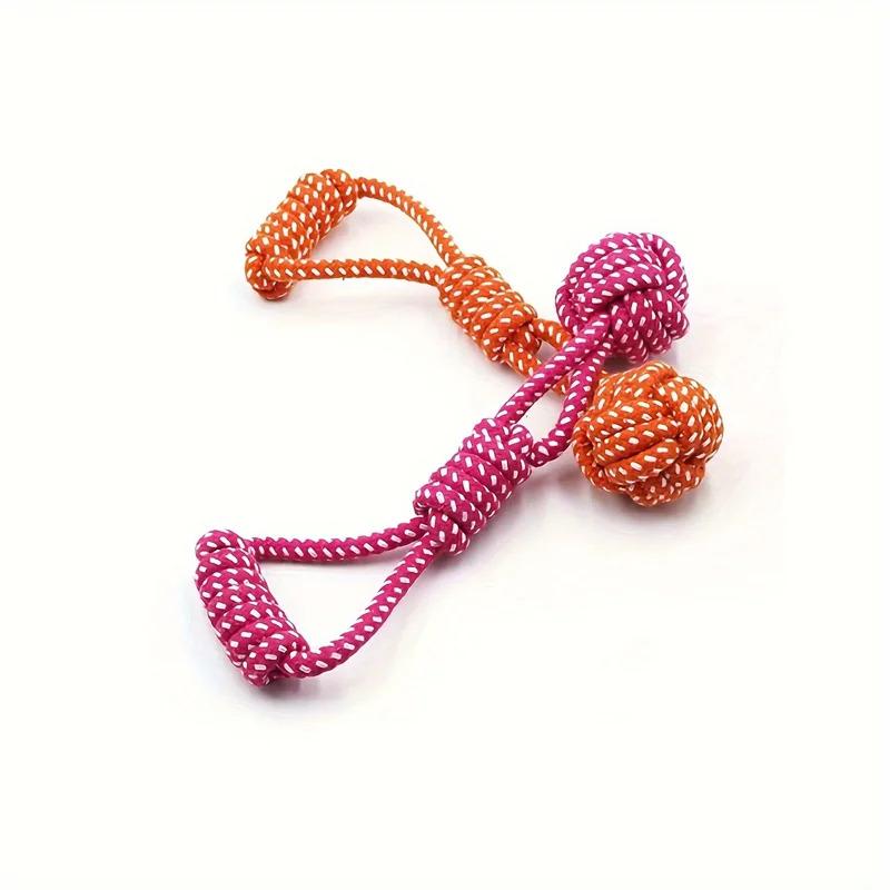 Durable Dog Rope Toy with Ball for Aggressive Chewers Interactive Tug of War Plaything Tough All Breed Puppy Chew Toys for Large