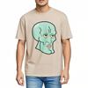 Unisexs Tshirt Quickdry Unisex Tshirt Green Alien Face On Black Cotton Casual Tee Classic Fashion Tshirt Vintage