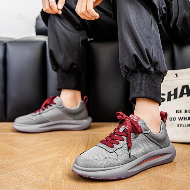 Fashion Men's Casual Sport Shoes 2025 Summer Breathable Mesh Versatile Fashion Trend Shoes Soft Sole Comfortable Low Top Chunky sneakers