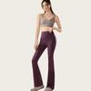 Versatile Micro-horn Yoga Wide-leg Pants Nude High Waist Hip Lift