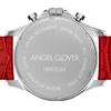 AngelClover Men's Watch, MONDO SOLAR NMOS44SBRE-RE, Solar Battery, 100m Water Resistance, Mineral Glass, Red Dial, Stainless Steel