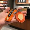 AABKW1 Lava Orange Car Key Case ABS Protective Fob Cover For Porsche Cayenne Macan Panamera 718 Taycan 911 Key Interior Accessories