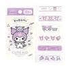 General Medical Equipment Emergency Bandage Kuromi Cute 18 Pieces (6 Patterns X 3 Sheets) Standard Size 19 X 72mm Made In Japan Bandage Character