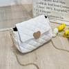 Women's Bag New Versatile Chain Crossbody Mini Bag Light Luxury Saddle Embroidered Rhombus Small Square Bag