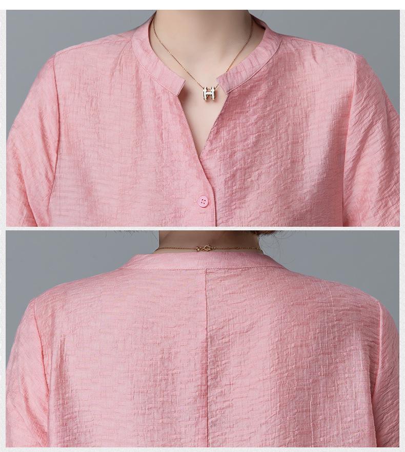 Women's 2025 Tencel A-Line Dress: Loose, Plus Size, Summer Fashion for Middle-Aged Women