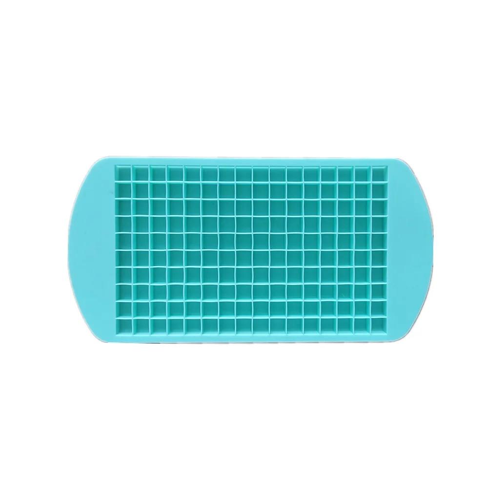 

Силиконовая машина для приготовления кубиков льда на уровне еды, 160 квадратных лотков, форма для мороженого, летний напиток, вино, чай с молоком, форма для кубиков льда, кухонные принадлежности зелёный
