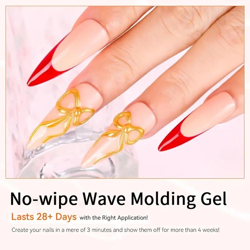 Gel s velkou kapacitou, protiskluzový, 3D tvarovací, pro lepení diamantů a styling, bezoplachový, proti práškovému otěru