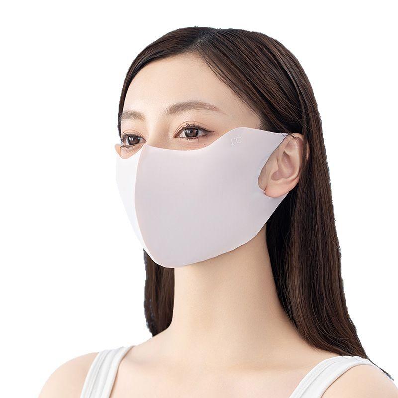 "Hyaluronic Acid 3D Eye Protection Sunscreen Mask for Women – Anti-UV, Ice Silk, Summer Shade"
