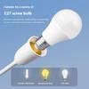 1Pc Us Plug To E27 Lamp Base Conversion Led Light Wall Flexible Lamp Holder Converter With Switch Led Head Bulb Socket