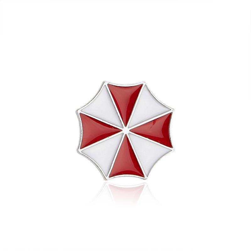 

Umbrella Corperation Badge Metal Enamel Symbol Pin Brooch for Women Men Clothes Collar Trendy Fashion Insignia Wholesale