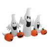 Inflatable Ghost Pumpkin 230cm Blow Up Decoration with LED Lights for Outdoor Yard Lawn