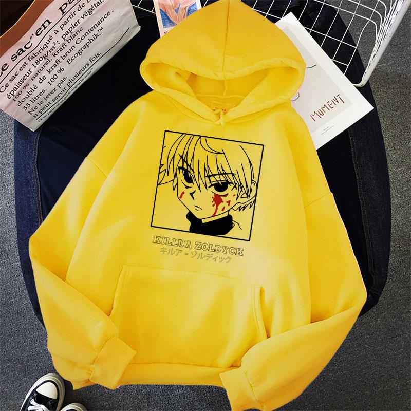 Kawaii Hunter X Hunter Women Hoodies Sweatshirt Killua Zoldyck Anime Manga Loose Hoodie Sweatshirt Oversized Winter Pullover Clothes