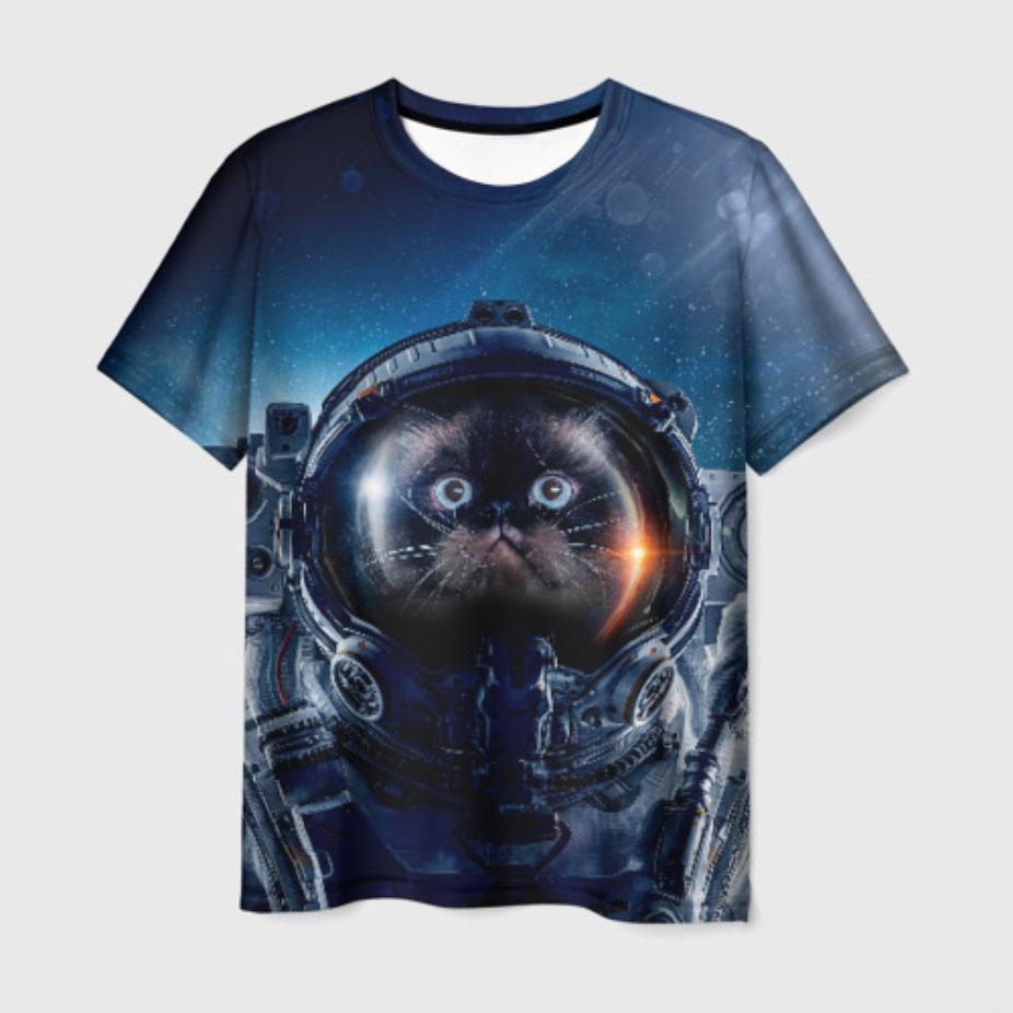 Children's Clothing Cute 3D Cat Graphic Print Short Sleeve Tops Kids Clothes T-Shirt Casual Pullover Child Boys Girls Summer