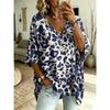 T-shirt da Donna Taglie Forti Scollo a V Maniche a Pipistrello Stampa Etnica Boemia Top Largo Estivo Comodo Traspirante Quotidiano Casual Stile Modellante
