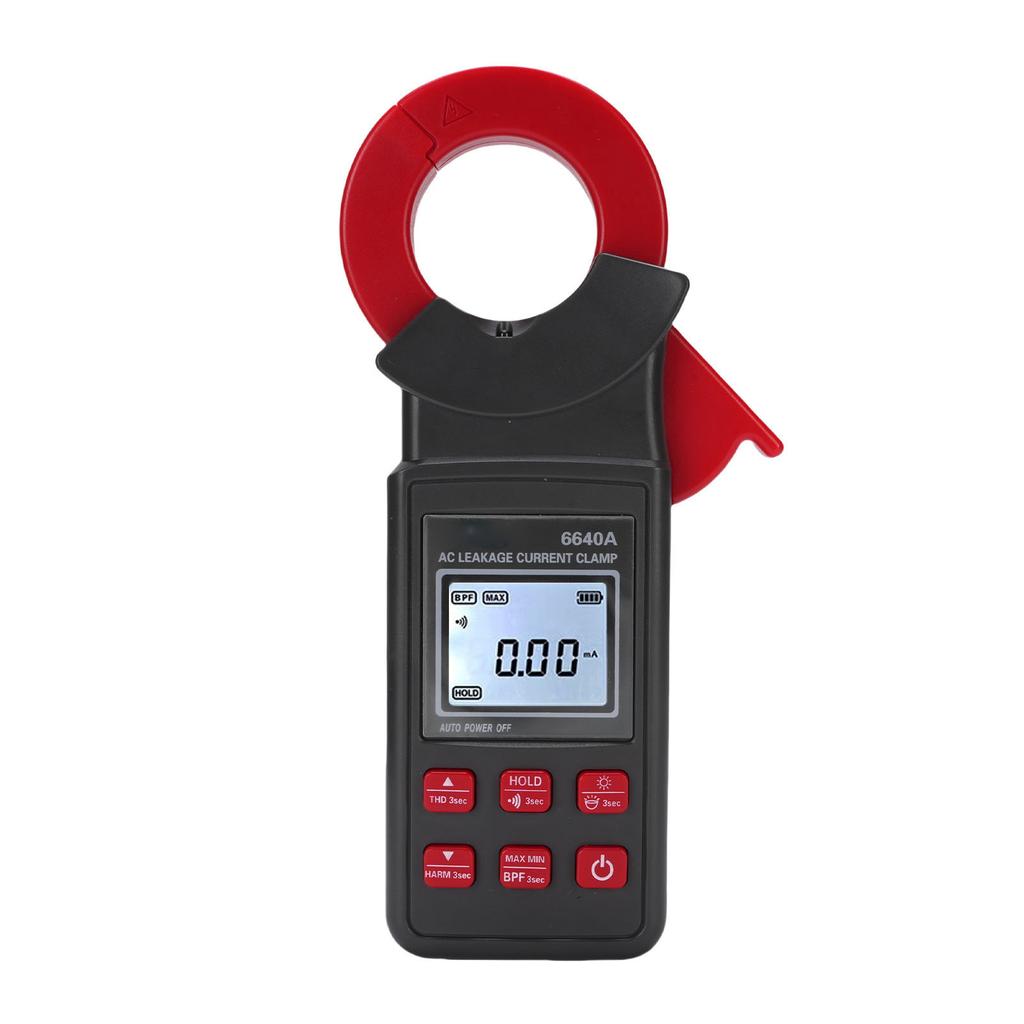 AC Leckstromzange 0mA 300A ETCR6640A Ø 40mm Großer Durchmesser Reststrom Harmonische Detektion