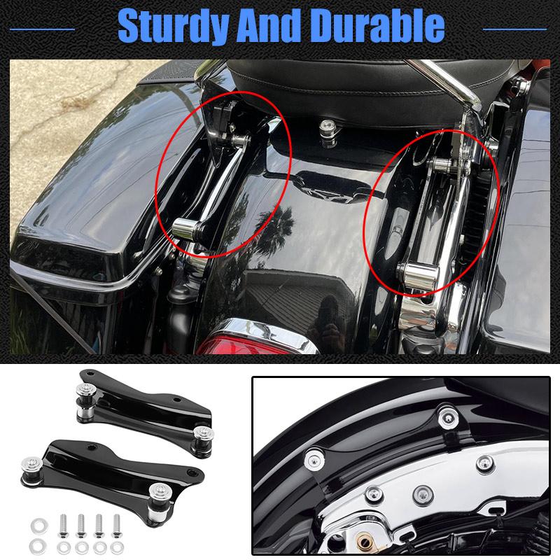 Motorcycle Black 4 Point Docking Hardware Kit For Harley Touring Road King Ultra Limited Road Glide Street Glide 2014-2025