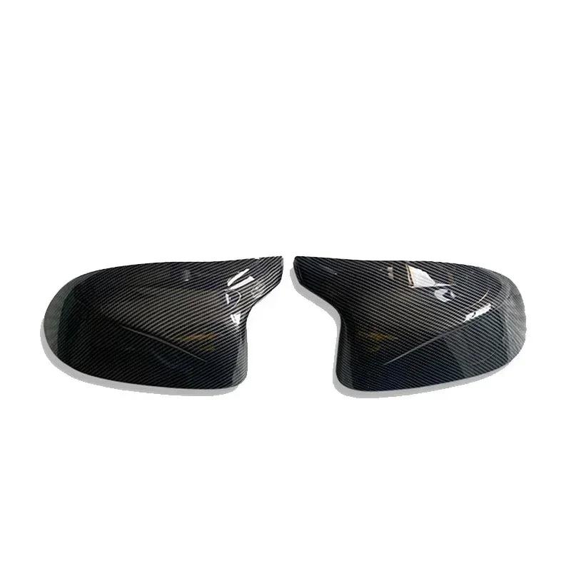 Kohlefaser Auto Rückspiegel Türflügel Seitenspiegel Abdeckung Kappe Schale für BMW F25 X3, F26 X4, F15 X5, F16 X6 2014-2018 Zubehör