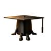 Figure Mini Cappelli di Laurea, Mini Cappello di Laurea 3D 'Congrats Graduation' con Articolazioni Mobili per Decorazione Tavola Festa di Laurea Vassoio a Gradini
