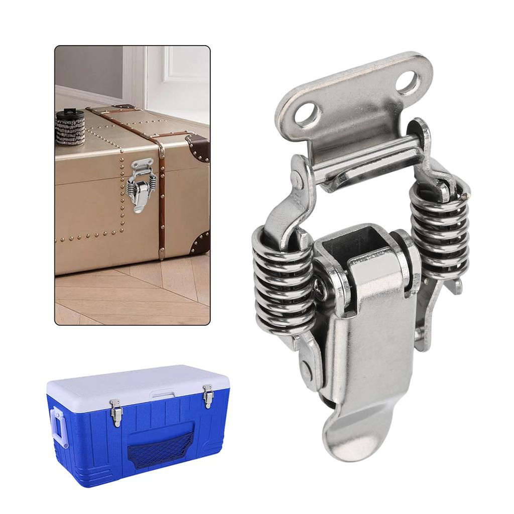 4PCS Toggle Latches Spring Loaded Clamp Clip Case Box Latch Catch Clamp Clip Hasps Suitcase Case Lock Buckle