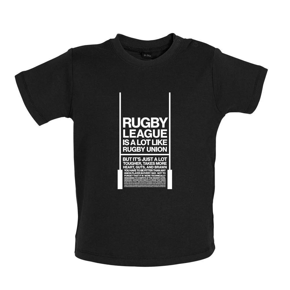 Rugby League Better Than Union - Baby T-Shirt / Babygrow - England Six Nations 6 150