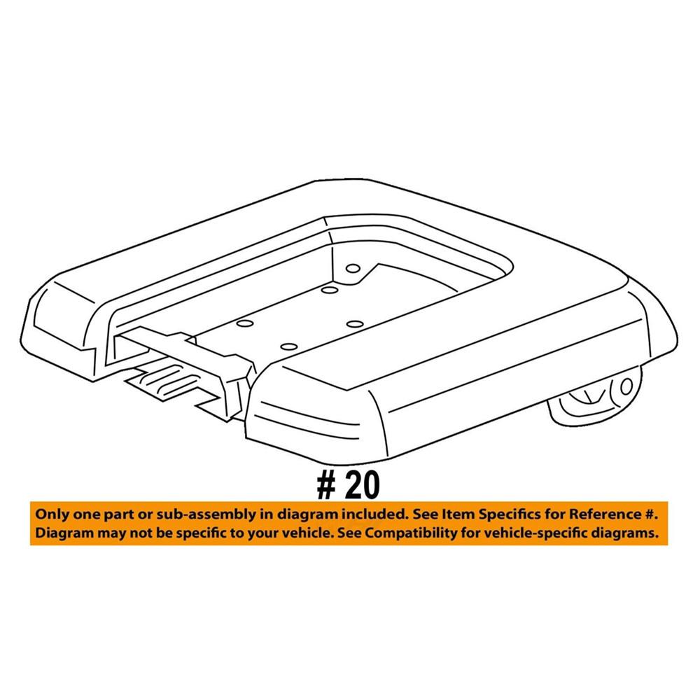 For 14-17 Silverado Sierra Middle Seat Black Console Armrest Lid Cover 22881398