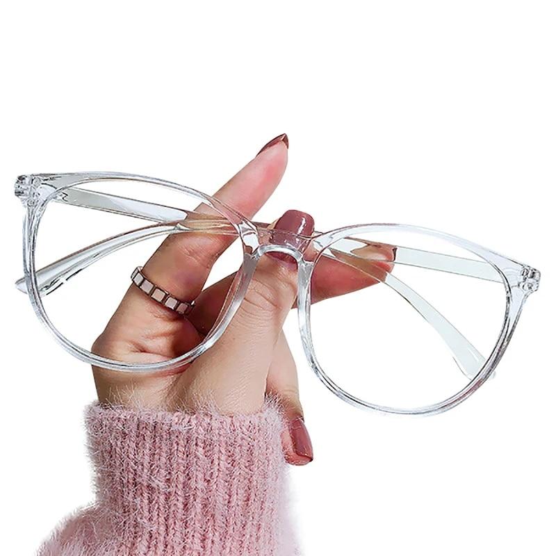 

Модные квадратные сверхлегкие синие блокирующие очки для девочек, простые очки в стиле ретро с синей легкой рамкой, прозрачные очки для женщин