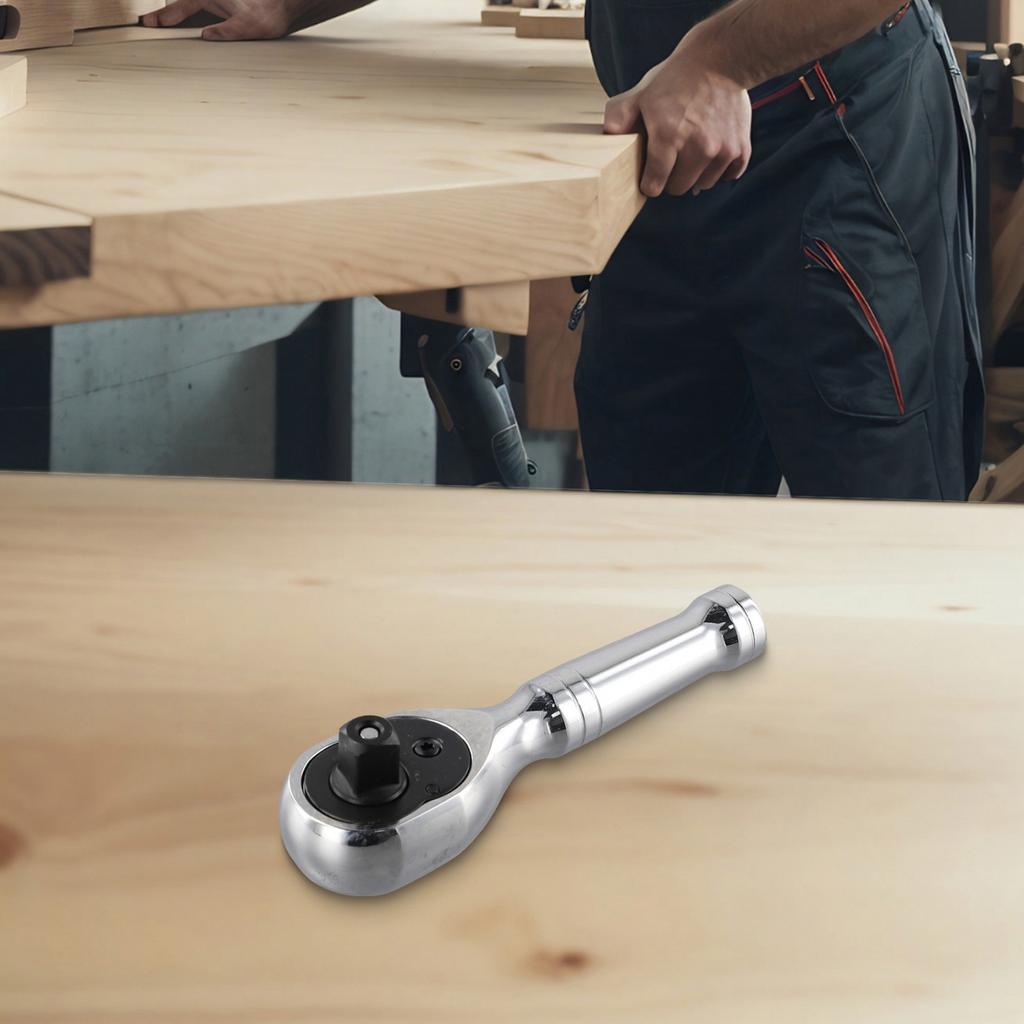 Portable Multi Purpose Mini Ratchet Wrench with Chrome Vanadium Steel Build
