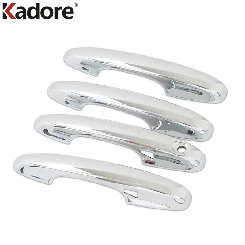 For Ford Focus      Carbon Fiber Car Door Handle Cover Trim Side Door Handles Bowl Cup Frame Accessories