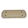 Oval Round Bags Bottom Leather Bag Base with 44 Holes Nail-Bottom Shaper Pad for DIY Crossbody Shoulder Bag Knitted Bag
